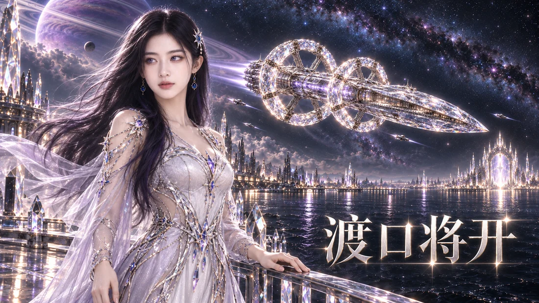 舒舒与琉璃星舰,驶向星海中的渡口;《渡口将开》主题曲封面